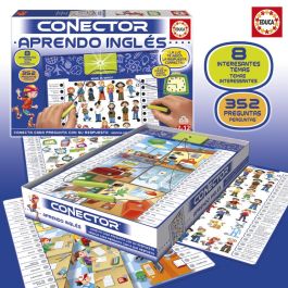 Educa 17206 Conector Aprendo Inglés - Juego Interactivo para Aprender Vocabulario, Verbos y Frases, Curso Básico +7 años con 352 Preguntas