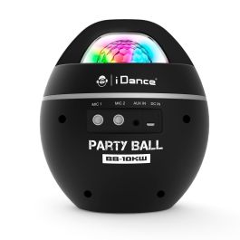 Cefa 00366 Karaoke Party Ball con Luz de Discoteca y Bluetooth Inalámbrico, Incluye 2 Micrófonos