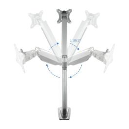 Tooq Soporte Mesa Monitor DB3032TNR para Pantallas de 13 a 32 Pulgadas, Plata