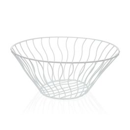 Frutero Versa Blanco Metal Cerámica Acero 28 x 11,5 x 28 cm Precio: 6.50000021. SKU: B1G9LQC8ND
