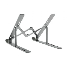 Aisens Soporte de Sobremesa Ajustable para Portátil y Tablet, Gris
