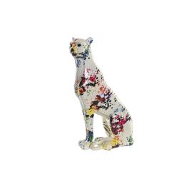 DKD Home Decor Figura Decorativa Moderna Leopardo de Resina Multicolor y Blanca 8x25x16 cm Precio: 14.69000016. SKU: S3039556