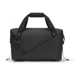 ASUS ROG SLASH Duffle Bag Hombre, Bolso de lona, Resistente al agua, Irrompible, Poliéster/Poliuretano, Negro, 26.5L