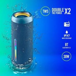 NGS ROLLERFURIA2BLUE Altavoz Bluetooth Roller Furia 2, 30W, Bluetooth 5.3, IPX7, 9h batería, Azul