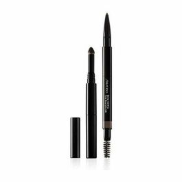Shiseido #04-ebony Brow Ink Trio Lápiz de Cejas 3 en 1 (Lápiz, Polvo, Pincel) para Cejas Densas y Definidas 0.31g