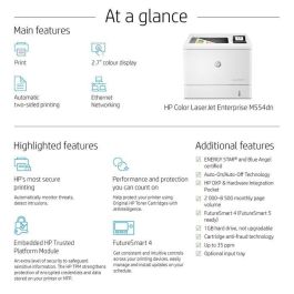 HP Impresora laser color laserJet Enterprise M554dn HP Impresora laser color laserJet Enterprise M554dn