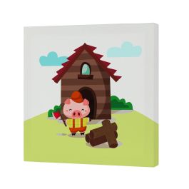 Lienzo HappyFriday Mr Fox Piggys Multicolor 27 x 27 cm Precio: 14.5926. SKU: B1D4MSLHFT