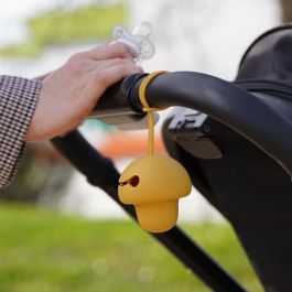 Thermobaby THE3023191810491 Portachupetes de Silicona Amarillo Miel Suave y Sin BPA