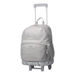 Totto Mochila Escolar con Ruedas MA03TKI003-23100-G78 Gris 27 Litros Compartimento PC 14" Refuerzo PVC
