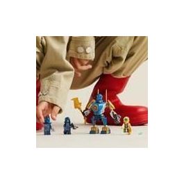 LEGO 71805 Pack de Combate: Meca de Jay Ninjago | Juguete de Construcción con Meca Articulado, Espada y Cañones, 4 Minifiguras