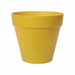 ELHO Maceta redonda Loft Urban 25 - Exterior - Ø 24.5 x H 22.2 cm - Amarillo ocre