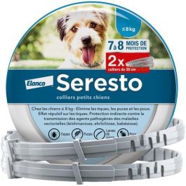 Seresto Collar Antiparasitario para Perros Pequeños, Protección 7-8 Meses contra Pulgas y Garrapatas Precio: 78.69000018. SKU: B1EYGJQ8X2