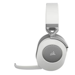 Corsair Auriculares Gaming HS65 Inalámbricos Blanco - Sonido Envolvente 7.1, Diadema Ajustable, Batería Integrada