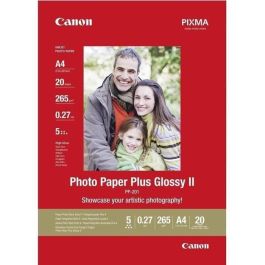 Canon PP-201 Papel fotográfico brillante 275 g/m², formato A4 (21 x 29.7 cm), 20 hojas