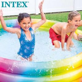 Piscina hinchable 3 aros multicolor (capacidad 581 litros) (+ 2 años) 168x38 cm