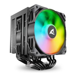 Sharkoon A60 - Ventilador de CPU RGB de 120mm con 2 Ventiladores, 6 Tubos de Calor, 1800 RPM, Compatible con Intel LGA1700/1200 y AMD AM5/AM4 Precio: 87.89000044. SKU: B1BZHC2FZJ