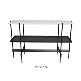 Consola Moderno DKD Home Decor Negro Blanco 40 x 80 x 120 cm