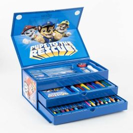 Cerdá Set Papelería Coloreable Maletín Paw Patrol para Niños, 26x10x13 cm, Edad +3 años, Color Azul