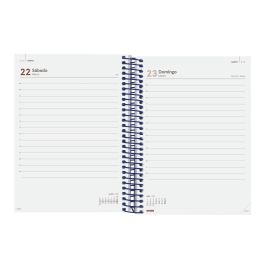 Finocam Agenda Anual Year Espiral E10-155x212 mm 1Dp Azul 2025