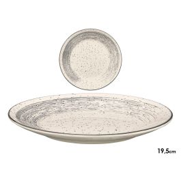 Vessia Plato Postre Cerámico Patinado Gris 19,5 cm (Set de 36)