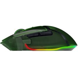 Razer Basilisk V3 Pro 35K Ratón Óptico Inalámbrico y USB Type-A, 35000 DPI, Phantom Green Ed.