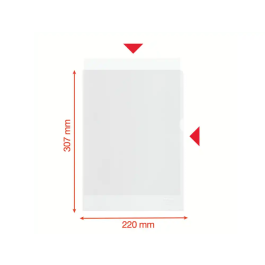 Esselte Carpeta Dossier Uñero DIN A4 Polipropileno Reciclado 100 mc Piel de Naranja Transparente Caja de