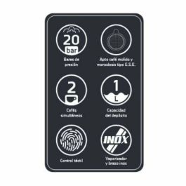 Cafetera Express de Brazo Orbegozo 18309 Negro