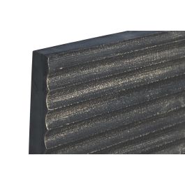 DKD Home Decor Decoración de Pared Estilo Glam Moderno, MDF, Colores Negro y Dorado, Medidas 91 cm de Alto, 91 cm de Ancho y 3 cm de Profundidad