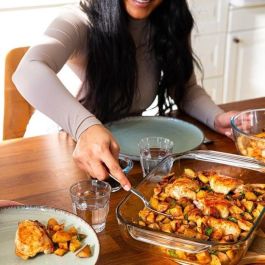 Pyrex PYR3426470297912 Juego de 4 Fuentes para Horno de Vidrio Rectangular, 27/31/35/39 cm