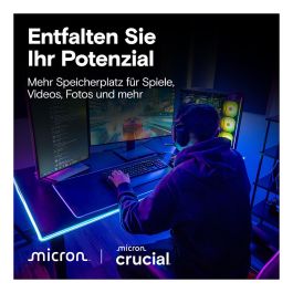 Crucial T710 2TB SSD Interno PCIe 5.0 M.2 2280 NAND TLC 232 Capas 14500 MB/s