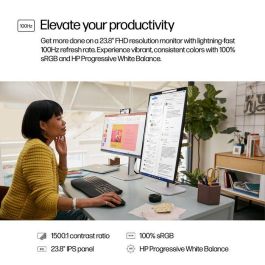 HP 524pf Monitor Series 5 Pro de 23.8 pulgadas FHD para trabajo, con claridad visual, confort ajustable y diseño moderno HP 524pf Monitor Series 5 Pro de 23.8 pulgadas FHD para trabajo, con claridad visual, confort ajustable y diseño moderno