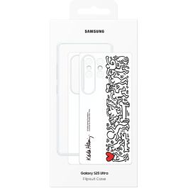 Samsung EF-MS938 Flipsuit Case para Galaxy S25 Ultra, funda protectora de fácil aplicación, multicolor y blanco