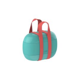 Alessi SA02 LAZ FOOD À PORTER Fiambrera de Resina Verde con 3 Compartimentos