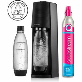 SODASTREAM TERRANLV - TERRA Black Machine Pack 2 botellas LV + 1 cilindro de intercambio CQC