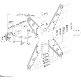 Soporte de Mesa para Pantalla Neomounts FL40-450BL14 32" 55"