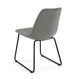 Silla Gris Claro Versa 43x85x35 cm - Metal (4 Unidades) Silla Gris Claro Versa 43x85x35 cm - Metal (4 Unidades)