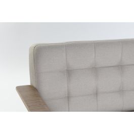 DKD Home Decor Sofá Cama Urban Beige y Marrón de Eucalipto y Poliéster Desmontable 203x87x81 cm Alt. asiento 41 cm