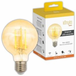 Konyks KON3770024338270 Bombilla conectada G80 estilo Antalya E27, Wifi + Bluetooth, 7W, Blanco orientable, Compatible Alexa Google Home Precio: 29.49999965. SKU: B1ATPSMRXR