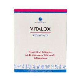 MAHEN Vitalox Protección Células Daño Oxidativo con Colágeno, Ácido Hialurónico, Resveratrol y Betacaroteno 30 Cápsulas Precio: 18.7899998. SKU: B1CGESGMWB