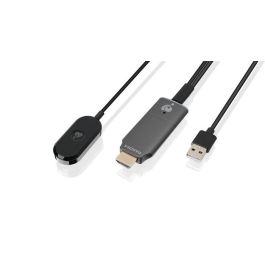 IOGEAR Adaptador Inalámbrico 4K HDMI para Compartir Pantalla, 2.4/5 GHz, Transmisión de Video y Audio 4K UHD desde Windows, macOS, iOS y Android a HDTV, Proyector o Monitor