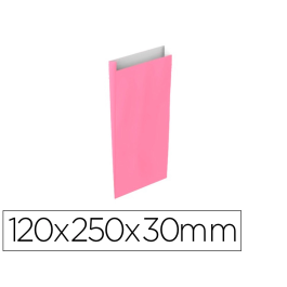 Basika Sobre Papel Celulosa Rosa XS con Fuelle 120x250x30 mm Paquete 25 Unidades Precio: 1.90000008. SKU: B154RX48QD