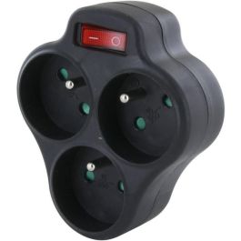 Chacon CHA5411478400042 Dominó Eléctrico 3 Tomas 16A con Interruptor, Diseño Triángulo, Negro Precio: 16.89999982. SKU: B1345PESM9
