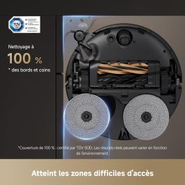 Dreame Robot aspirador X50 Master con base compacta de 24,9 cm y sistema 8 en 1