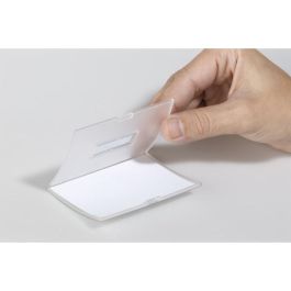DURABLE Click Fold Placa Identificativa con Imán Polipropileno Transparente 40x75mm - 10 Unidades