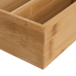 Organizador de Cajones Natural Bambú 28 x 22 x 8,5 cm