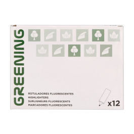 Greening Rotulador fluorescente punta biselada rosa fluor
