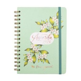 Agenda Anual (2026) Catalan Finocam Flower Journal Wire-O Tapa Extra Con Goma E10 155X212 S/V Apais. Verd Precio: 12.50000059. SKU: B1BTDNDRDA
