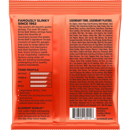 Ernie Ball Juego Eléctrica Slinky Top Heavy Bottom 10-52 Tripack (3)