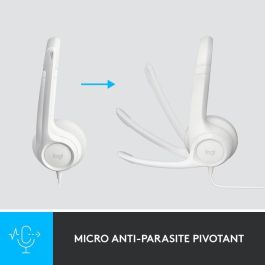 Logitech H390 Auriculares para Ordenador USB-A con Micrófono con Cancelación de Ruido y Controles en Línea