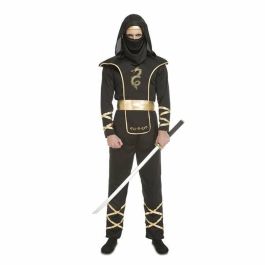 Disfraz black ninja mono con capucha, armadura, cinturón y máscara talla XXL Precio: 27.9752. SKU: B1JMH36YG2